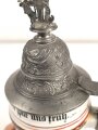 Baden, Reservistenkrug eines Angehörigen im " Badischen Leib Dragoner Regiment No 20. Karlsruhe"  Guter Gesamtzustand, ungereinigt