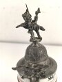 Baden, Reservistenkrug eines Angehörigen im " Badischen Leib Dragoner Regiment No 20. Karlsruhe"  Guter Gesamtzustand, ungereinigt