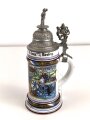 Bayern, Reservistenkrug eines Angehörigen " Königlich bayrisches 14 Infanterie Regiment Kartmann, 8. Comp. Nürnberg" Guter Gesamtzustand, ungereinigt
