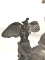 Preussen, Reservistenkrug eines Angehörigen im " Schlesischen Dragoner Regiment No 15 Hagenau"  Guter Gesamtzustand, der Reiter hat einen seitlichen Schlag abbekommen, die Lanze "kreativ" ersetzt
