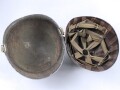 U.S. Army WWII, M 1 steel helmet in good condition.Original paint