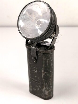 U.S. Army WWII, Justrite swifel head flash light, original paint, untested