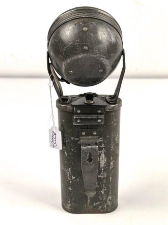 U.S. Army WWII, Justrite swifel head flash light, original paint, untested