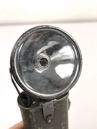 U.S. Army WWII, Justrite swifel head flash light, original paint, untested