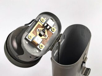 U.S. Army after WWII, Justrite swifel head flash light, original paint, untested
