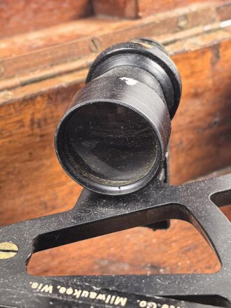 U.S. Navy, 1941 dated Sextant Mark II. Good condition, in case. 1992 tested by "Kalvin Hughes"