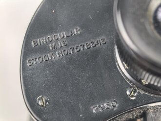 U.S. WWII , 7 x 50 Binocular M16 with case, carrying  M24. Very good condition, clear optics