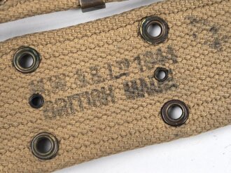 U.S. Army, 1944 dated pistol belt. Khaki