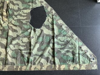 Zeltbahn 31 Wehrmacht, farbfrisches, defektes Stück