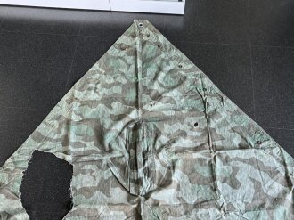 Zeltbahn 31 Wehrmacht, farbfrisches, defektes Stück