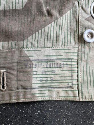 Zeltbahn 31 Wehrmacht, leicht getragenes Stück, datiert 1938