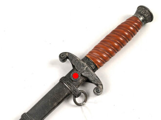 Dolch für Offiziere des Heeres. Keine Herstellermarkierung, Attraktives Stück mit gleichmäßiger Patina