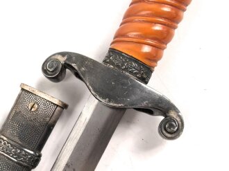Dolch für Offiziere des Heeres. Keine Herstellermarkierung, Attraktives Stück mit gleichmäßiger Patina
