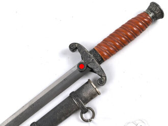 Dolch für Offiziere des Heeres. Keine Herstellermarkierung, Attraktives Stück mit gleichmäßiger Patina