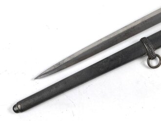 Dolch für Offiziere des Heeres. Keine Herstellermarkierung, Attraktives Stück mit gleichmäßiger Patina