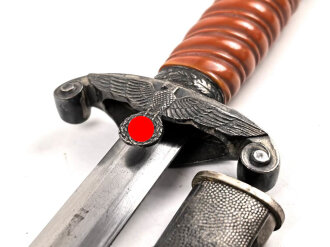 Dolch für Offiziere des Heeres. Keine Herstellermarkierung, Attraktives Stück mit gleichmäßiger Patina