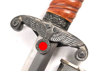 Dolch für Offiziere des Heeres. Keine Herstellermarkierung, Attraktives Stück mit gleichmäßiger Patina