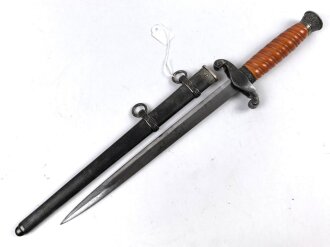 Dolch für Offiziere des Heeres. Keine Herstellermarkierung, Attraktives Stück mit gleichmäßiger Patina