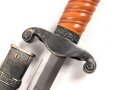 Dolch für Offiziere des Heeres. Keine Herstellermarkierung, Attraktives Stück mit gleichmäßiger Patina