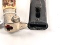 Extraseitengewehr KS98 Wehrmacht. Hersteller E.Pack Solingen. Variante mit Hirschhorngriffschalen, Scheide Originallack