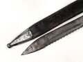 1.Weltkrieg Preussen, Seitengewehr 98/05 alter Art mit Säge. Kammerstück von 1914, gereinigt