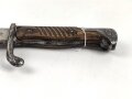 1.Weltkrieg , Seitengewehr 98/05 , gereinigtes Stück, ohne Scheide
