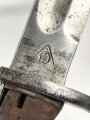 1.Weltkrieg , Seitengewehr 98/05 , gereinigtes Stück, ohne Scheide