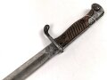 1.Weltkrieg , Seitengewehr 98/05 , gereinigtes Stück, ohne Scheide