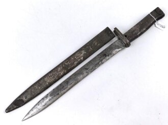 1.Weltkrieg , Ersatzseitengewehr in gutem Gesamtzustand, original lackiert
