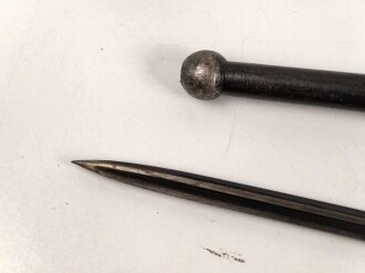 Frankreich, Epee Seitengewehr Modell 1886 Lebel, in Koppelschuh
