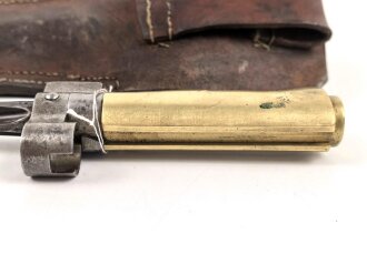 Frankreich, Epee Seitengewehr Modell 1886 Lebel, in Koppelschuh