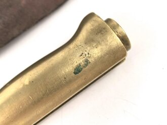 Frankreich, Epee Seitengewehr Modell 1886 Lebel, in Koppelschuh