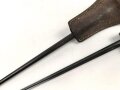 Frankreich, Epee Seitengewehr Modell 1886 Lebel, in Koppelschuh