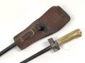 Frankreich, Epee Seitengewehr Modell 1886 Lebel, in Koppelschuh