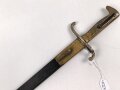 Kaiserreich , Seitengewehr Modell 1871, Eigentumstück mit beidseitig geäzter Klinge