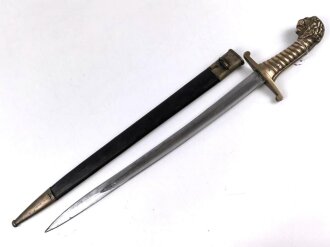 Bayern, Artillerie Seitengewehr Modell 1892. Gereinigtes Stück in gutem Gesamtzustand