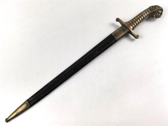 Bayern, Artillerie Seitengewehr Modell 1892. Gereinigtes Stück in gutem Gesamtzustand