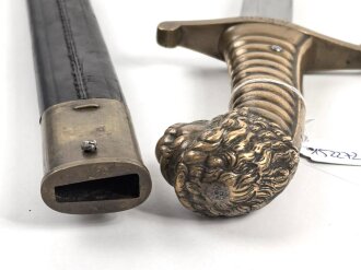 Bayern, Artillerie Seitengewehr Modell 1892. Gereinigtes Stück in gutem Gesamtzustand