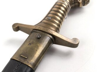 Bayern, Artillerie Seitengewehr Modell 1892. Gereinigtes Stück in gutem Gesamtzustand