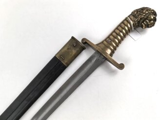 Bayern, Artillerie Seitengewehr Modell 1892. Gereinigtes Stück in gutem Gesamtzustand