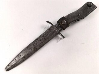 1.Weltkrieg, DEMAG Grabendolch. Klingenspitze fehlt, gereinigtes Stück