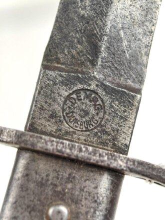 1.Weltkrieg, DEMAG Grabendolch. Klingenspitze fehlt, gereinigtes Stück