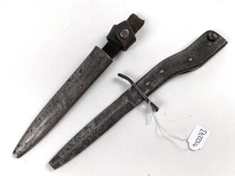 1.Weltkrieg, DEMAG Grabendolch. Klingenspitze fehlt, gereinigtes Stück