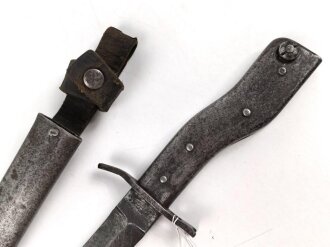 1.Weltkrieg, DEMAG Grabendolch. Klingenspitze fehlt, gereinigtes Stück
