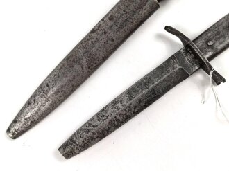 1.Weltkrieg, DEMAG Grabendolch. Klingenspitze fehlt, gereinigtes Stück