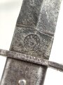 1.Weltkrieg, DEMAG Grabendolch. Klingenspitze fehlt, gereinigtes Stück