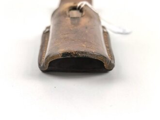 Wehrmacht, Koppelschuh zum Seitengewehr M84/98 für K98. Ungeschwärztes Stück
