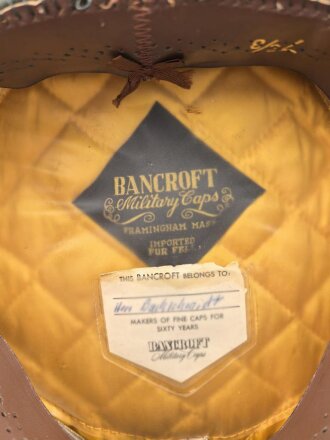 U.S. Army , Officers visor hat, made by Bancroft.  Good condition, size 7 3/8