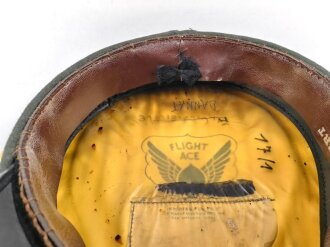 U.S. Army , Officers visor hat " Flight Ace" . Looks like a second sweat band sewn in to make hat smaller. Is now 56cm
