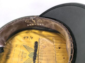 U.S. Army , Officers visor hat " Flight Ace" . Looks like a second sweat band sewn in to make hat smaller. Is now 56cm